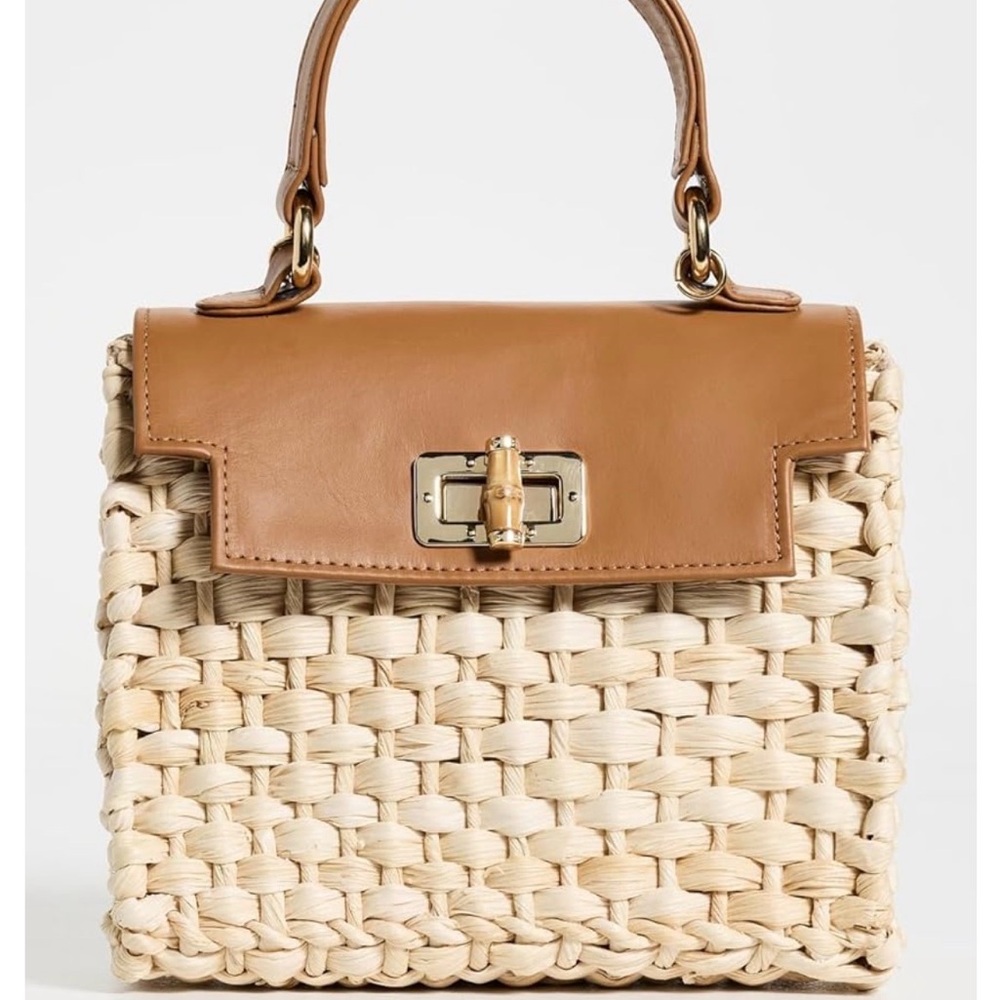 Serpui Fabiana Straw 2 In 1 Bag brand new
